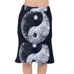 Grunge Yin Yang Mermaid Skirt by Valentinaart