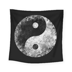 Grunge Yin Yang Square Tapestry (small) by Valentinaart