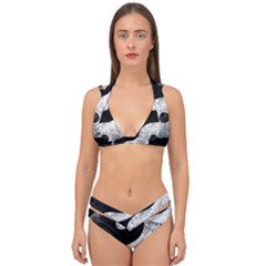 Grunge Yin Yang Double Strap Halter Bikini Set