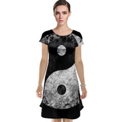 Grunge Yin Yang Cap Sleeve Nightdress by Valentinaart