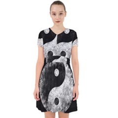 Grunge Yin Yang Adorable In Chiffon Dress by Valentinaart