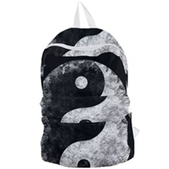 Grunge Yin Yang Foldable Lightweight Backpack