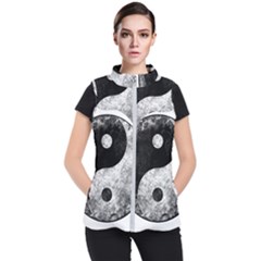 Grunge Yin Yang Women s Puffer Vest by Valentinaart