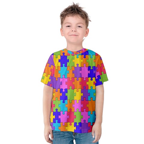 Colorful-10 Kids  Cotton Tee by ArtworkByPatrick