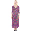 COLORFUL-11 Quarter Sleeve Wrap Maxi Dress View1