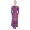 COLORFUL-11 Quarter Sleeve Wrap Maxi Dress View2