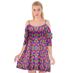 Colorful-11 Cutout Spaghetti Strap Chiffon Dress by ArtworkByPatrick