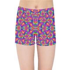 Colorful-11 Kids Sports Shorts by ArtworkByPatrick