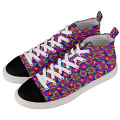 Colorful-11 Men s Mid-top Canvas Sneakers