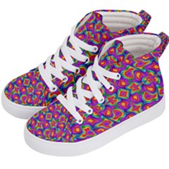 Colorful-11 Kid s Hi-top Skate Sneakers by ArtworkByPatrick