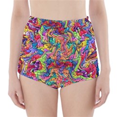 Colorful-12 High-waisted Bikini Bottoms by ArtworkByPatrick