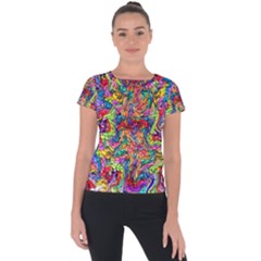 Colorful-12 Short Sleeve Sports Top  by ArtworkByPatrick