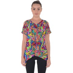 Colorful-12 Cut Out Side Drop Tee by ArtworkByPatrick