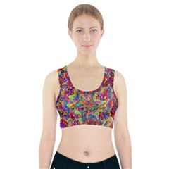 Colorful-12 Sports Bra With Pocket by ArtworkByPatrick