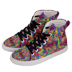 Colorful-12 Women s Hi-top Skate Sneakers