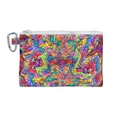 Colorful-12 Canvas Cosmetic Bag (medium)