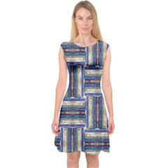 Square-2 Capsleeve Midi Dress by ArtworkByPatrick