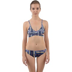 Square-2 Wrap Around Bikini Set by ArtworkByPatrick