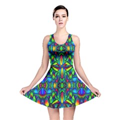 Colorful-13 Reversible Skater Dress by ArtworkByPatrick