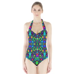 Colorful-13 Halter Swimsuit by ArtworkByPatrick