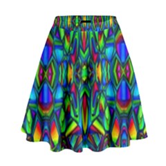 Colorful-13 High Waist Skirt by ArtworkByPatrick