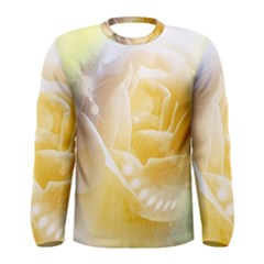 Beautiful Yellow Rose Men s Long Sleeve Tee