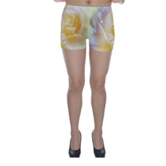 Beautiful Yellow Rose Skinny Shorts by FantasyWorld7