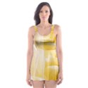 Beautiful Yellow Rose Skater Dress Swimsuit View1