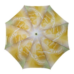 Beautiful Yellow Rose Golf Umbrellas by FantasyWorld7