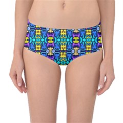 Colorful-14 Mid-waist Bikini Bottoms by ArtworkByPatrick