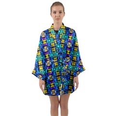 Colorful-14 Long Sleeve Kimono Robe