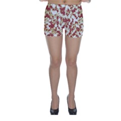 Abstract Textured Grunge Pattern Skinny Shorts by dflcprints