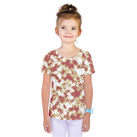 Abstract Textured Grunge Pattern Kids  One Piece Tee by dflcprints