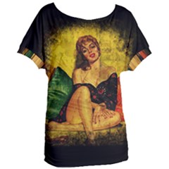 Pin Up Girl  Women s Oversized Tee