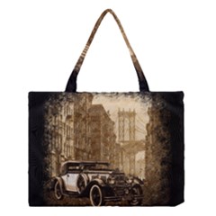 Vintage Old Car Medium Tote Bag by Valentinaart