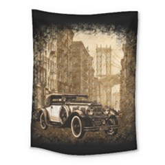 Vintage Old Car Medium Tapestry