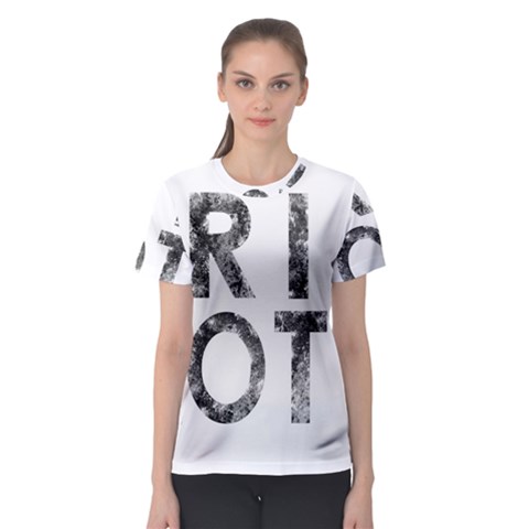 Riot Women s Sport Mesh Tee by Valentinaart