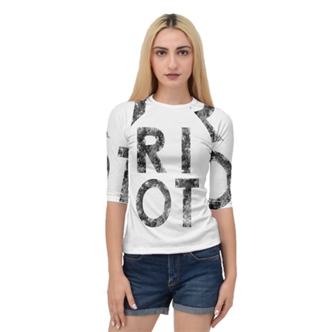 Riot Quarter Sleeve Raglan Tee by Valentinaart