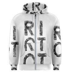 Riot Men s Zipper Hoodie by Valentinaart