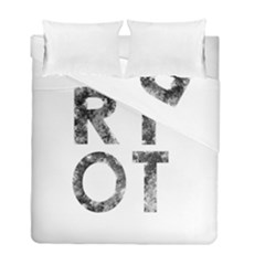 Riot Duvet Cover Double Side (full/ Double Size) by Valentinaart