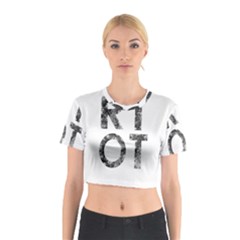 Riot Cotton Crop Top by Valentinaart