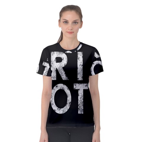 Riot Women s Sport Mesh Tee by Valentinaart