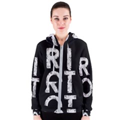 Riot Women s Zipper Hoodie by Valentinaart