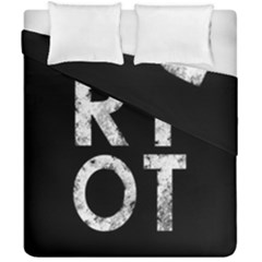 Riot Duvet Cover Double Side (california King Size) by Valentinaart