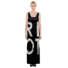 Riot Maxi Thigh Split Dress by Valentinaart