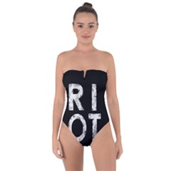 Riot Tie Back One Piece Swimsuit by Valentinaart