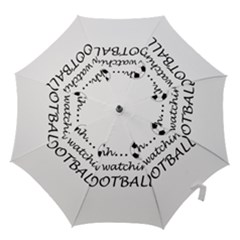 Football Fan  Hook Handle Umbrellas (large) by Valentinaart