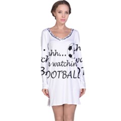 Football Fan  Long Sleeve Nightdress by Valentinaart