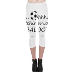 Football Fan  Capri Leggings  by Valentinaart