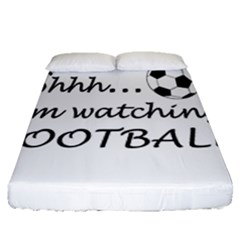 Football Fan  Fitted Sheet (queen Size) by Valentinaart